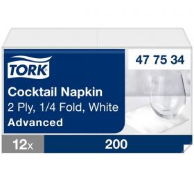 Tork Cocktail Napkin White [Pack of 2400]