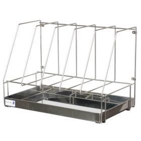 Bristol Maid Rack - Drainage - Stainless Steel - 5 Bedpans