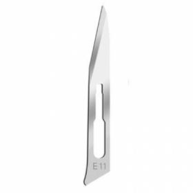 Swann Morton SM0325 Scalpel Blade No.E/11 for Podiatry - Stainless Steel - Sterile - Pack of 100