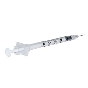 SOL-CARE 1ml TB Safety Syringe w/Fixed Needle 27G*1/2" [Pack of 100]
