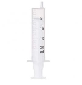 SOL-M 20ml Syringe w/o Needle,2-piece (white plunger) [Pack of 100]