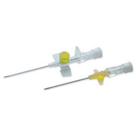 Terumo Surflo Winged and Ported IV Cannula Yellow 24g x 19mm [Each] 