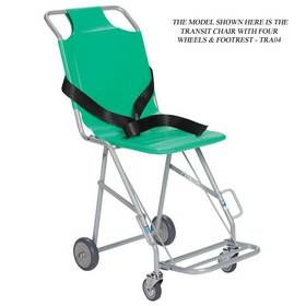 Sidhil TRA07 Transit Chair with four wheels (front braked) & footrest